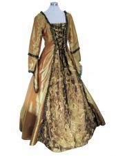Ladies Medieval Renaissance Costume And Headdress Size 14 - 16 Image